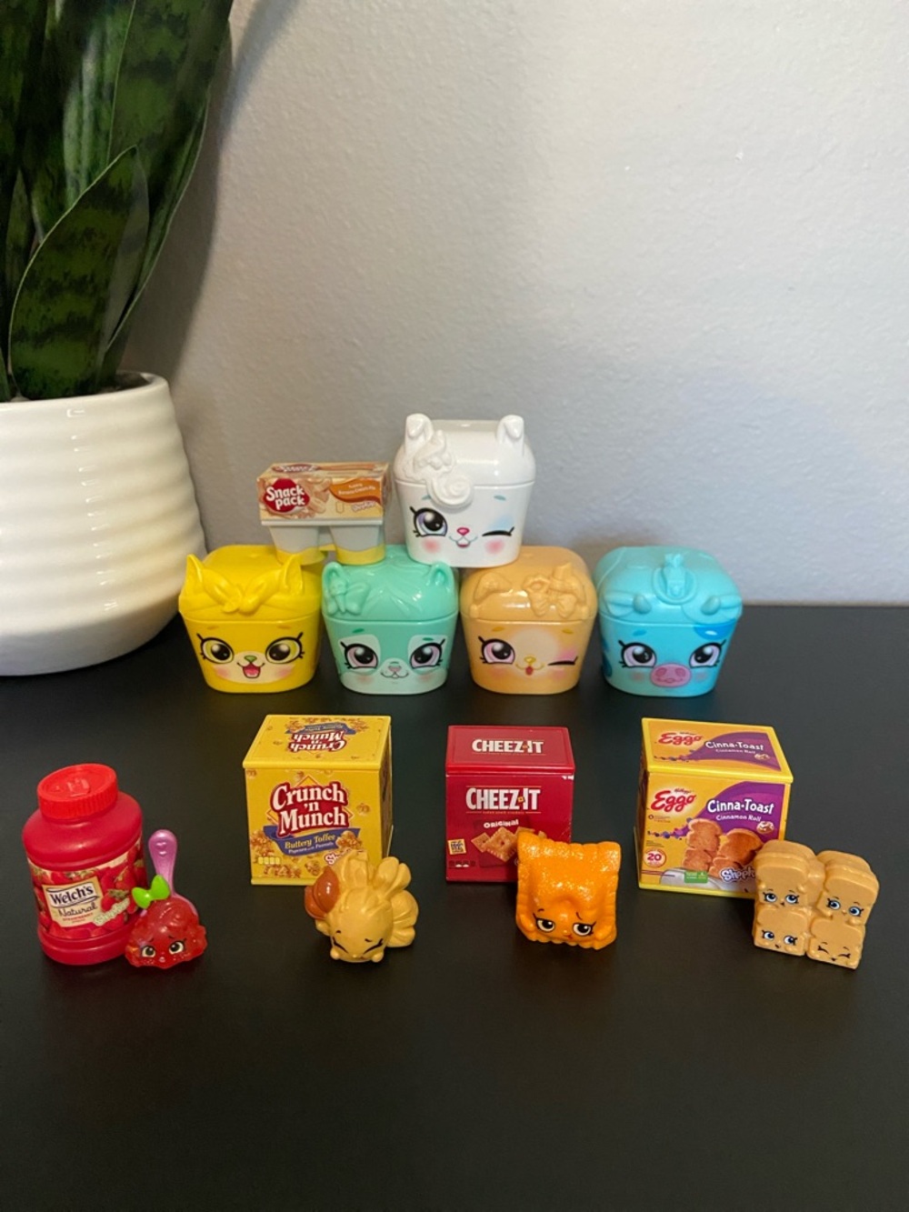 Shopkins Playset Figures Bundle: Mini Food Items and Animal Boxes